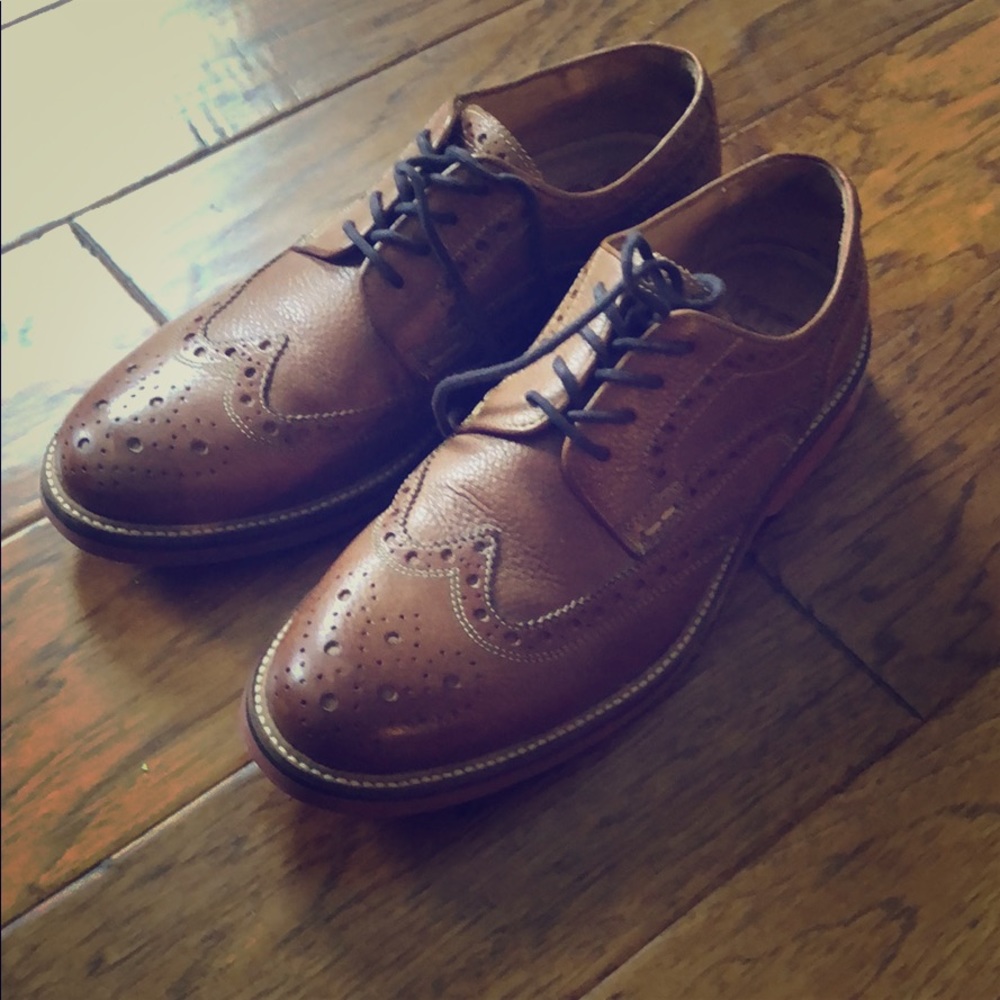 1901 casual wingtip oxfords/derby genuine leather
